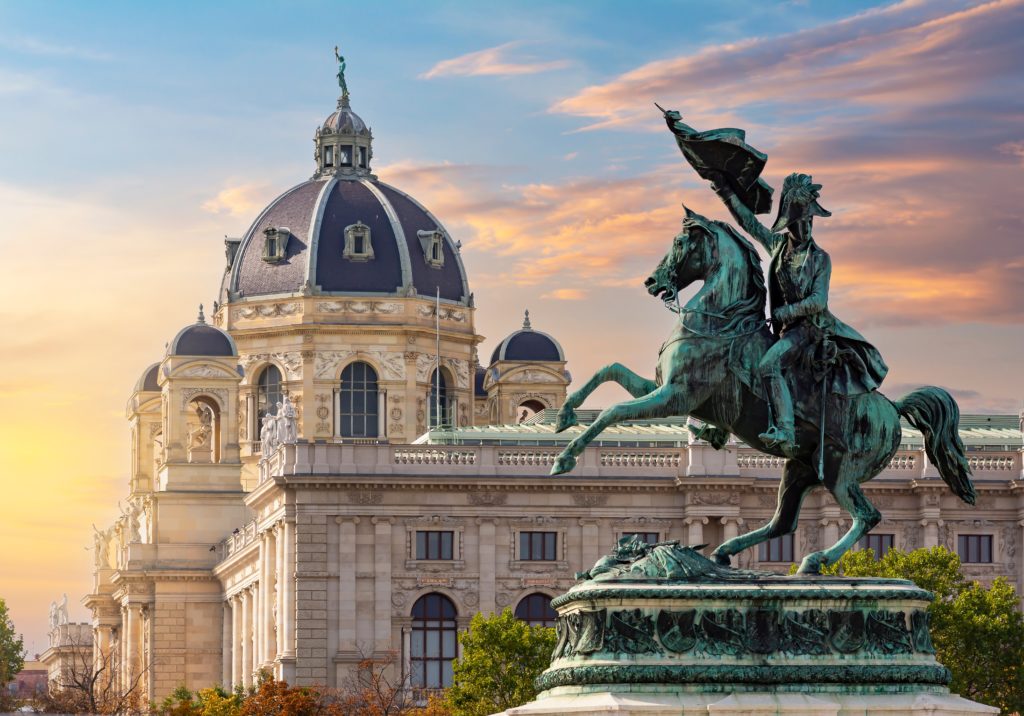 The monument honours the first man to hand Napoleon a significant military defeat: Archduke Karl