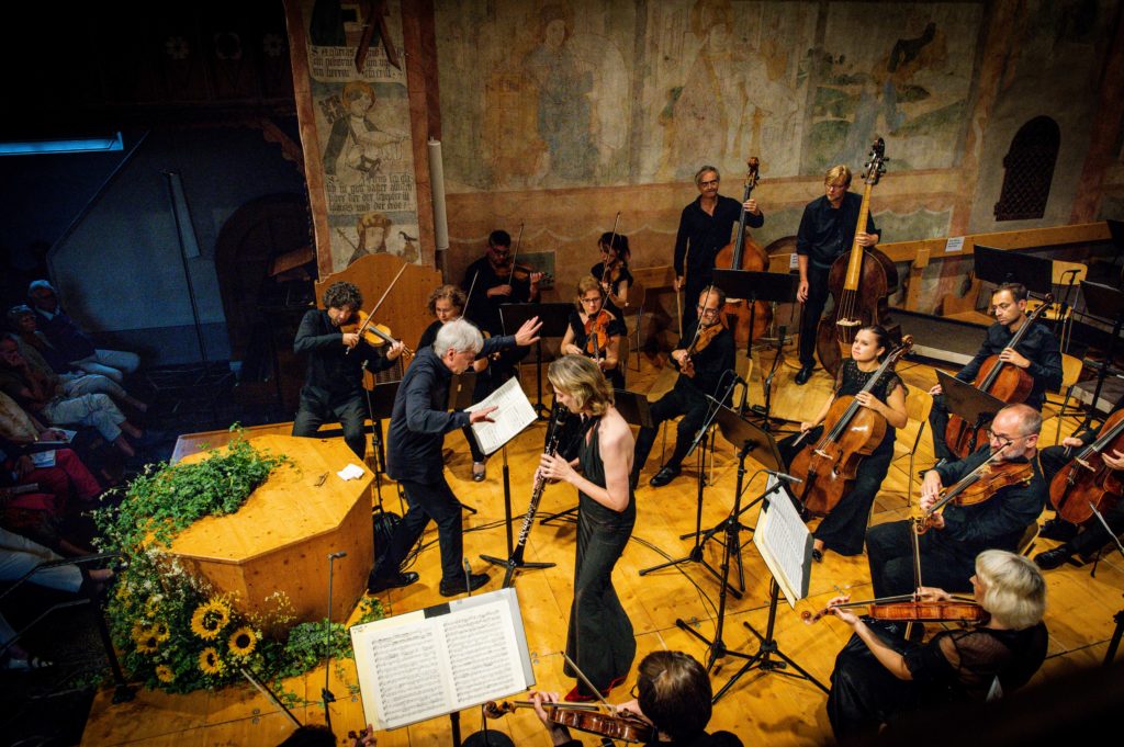 classical concert at the Menuhin festivals in Gstaad Switzerland