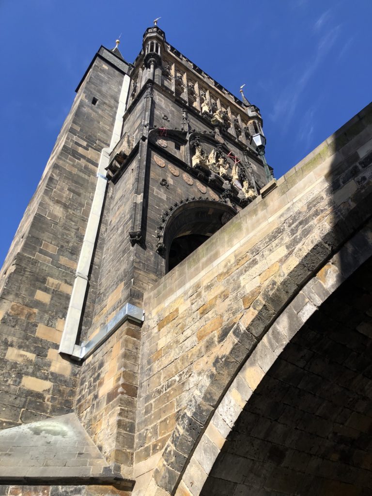 Old Town Bridge Tower seen from the water