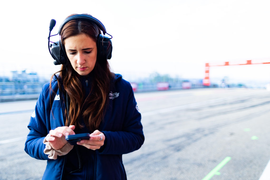 Melissa Blaschi at a race track