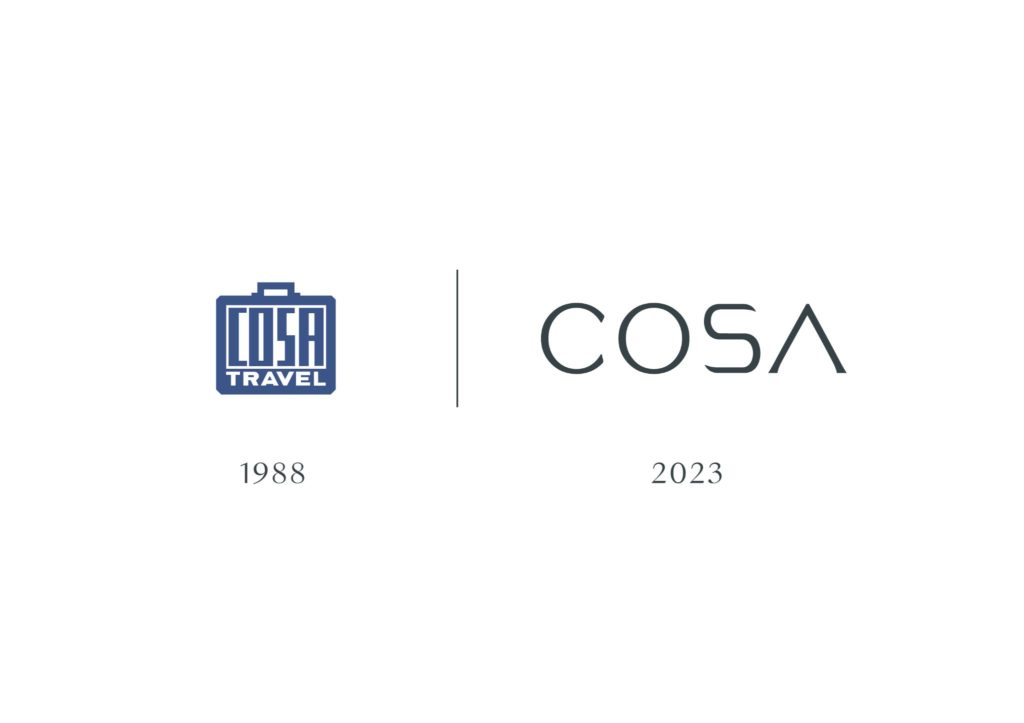 History of the Cosa logo 1988 to 2023