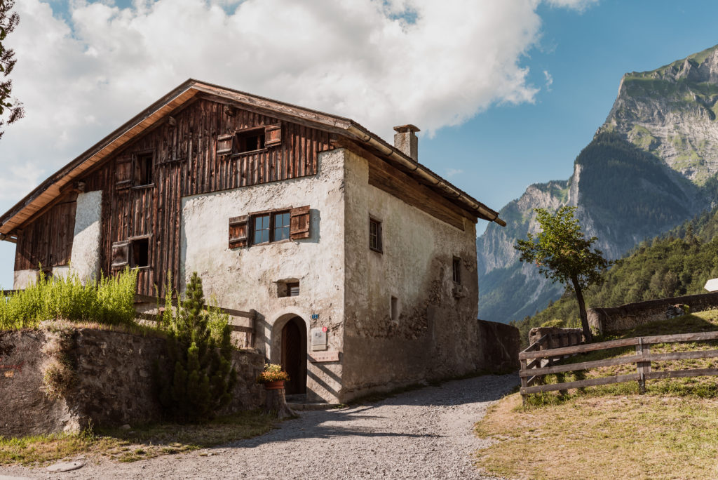 Heidi House in Heidiland, a beloved tourist attraction nestled in Maienfeld, Canton Graubünden.
